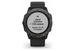 Garmin Fenix 6X Pro Solar Titanium Carbon Gray DLC GPS Horloge Met Zwarte Band -Mtb-Mountainbiken Winkel 12648505d8242309ba120.15272161