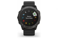 Garmin Fenix 6X Pro Solar Titanium Carbon Gray DLC GPS Horloge Met Zwarte Band -Mtb-Mountainbiken Winkel 12648505d82423771a729.50875963
