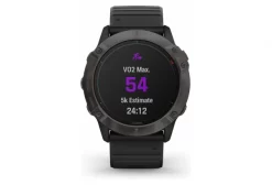 Garmin Fenix 6X Pro Solar Titanium Carbon Gray DLC GPS Horloge Met Zwarte Band -Mtb-Mountainbiken Winkel 12648505d82423e007580.94624238