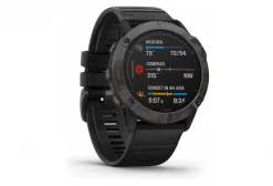 Garmin Fenix 6X Pro Solar Titanium Carbon Gray DLC GPS Horloge Met Zwarte Band -Mtb-Mountainbiken Winkel 12648505d82424511fe06.73627761