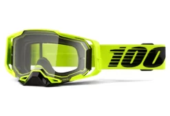 Armega Nuclear Citrus 100% Mask Fluorescent Yellow / Black Clear Shield