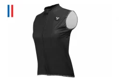 LeBram Allos Women's Sleeveless Jacket Black Fitted