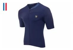 LeBram Allos Korte Mouw Jersey Blauw Slim Fit