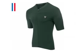 LeBram Allos Korte Mouw Jersey Agave Groen Slim Fit