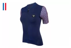 LeBram Aspin Womens Navy Short Sleeve Jersey Tailored Fit