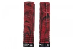 DMR DeathGrip Flangeless Marble Red Grips