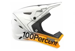 100% Status Carby / Silver Child Full Face Helm