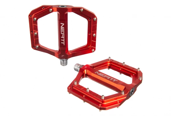 Neatt Oxygen V2 Flat Pedals 8 Spikes Orange 2 Neatt Oxygen V2 Flat Pedals 8 Spikes Orange - Afbeelding 2