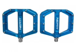 Neatt Oxygen V2 Flat Pedals 8 Spikes Blue
