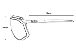 BOLLE Bollé Chronoshield Volt+ Mat Zwart / Grijs -Mtb-Mountainbiken Winkel 201841761238143a30883.84978076