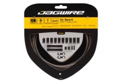 Jagwire 2x Sport Shift Kit Carbon Silver