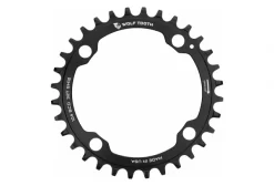 Wolf-tooth Wolf Tooth 104 BCD Kettingblad Drop-Stop ST Voor Shimano HyperGlide+ 12S Zwart