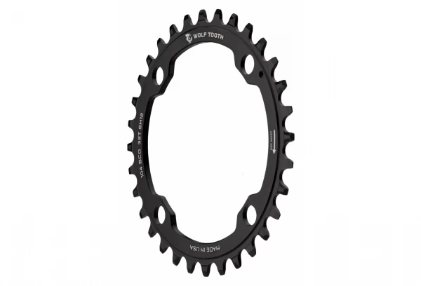 Wolf-tooth Wolf Tooth 104 BCD Kettingblad Drop-Stop ST Voor Shimano HyperGlide+ 12S Zwart 2 Wolf-tooth Wolf Tooth 104 BCD Kettingblad Drop-Stop ST Voor Shimano HyperGlide+ 12S Zwart - Afbeelding 2