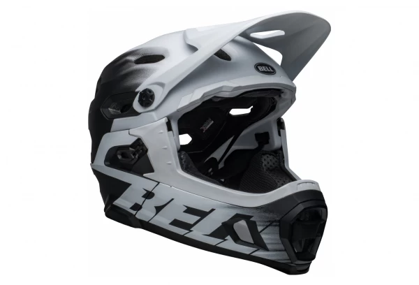 Helm Met Afneembare Kinsteun Bell Super DH Mips Mat Zwart Wit 2022