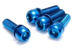 REVERSE Disc Brake Bolt Set X4 Blue