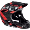 MET PARACHUTE Helm Zwart Rood