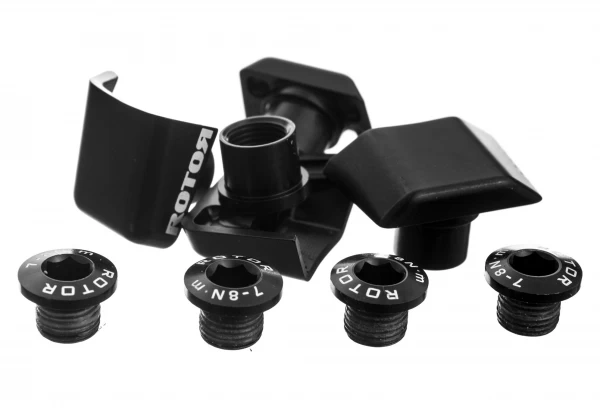 ROTOR Hardware Kit Voor Shimano Dura-Ace FC-9000 Crankstel Zwart 1 ROTOR Hardware Kit Voor Shimano Dura-Ace FC-9000 Crankstel Zwart