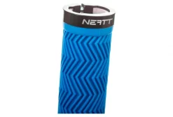 Neatt Lock On Wave Neon Blue Grips -Mtb-Mountainbiken Winkel 59c0e4aea94f2