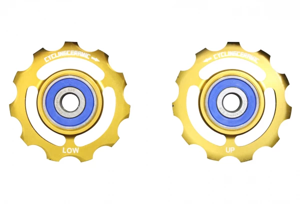 CyclingCeramic Shimano 10/11v Tandwielen (Gold Limited Edition) 2 CyclingCeramic Shimano 10/11v Tandwielen (Gold Limited Edition) - Afbeelding 2