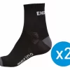ENDURA 2-Pack Sokken Zwart MERINO