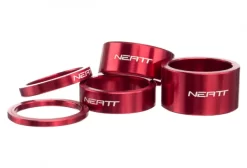 Neatt Kit Of Aluminium Spacers (x5) Red